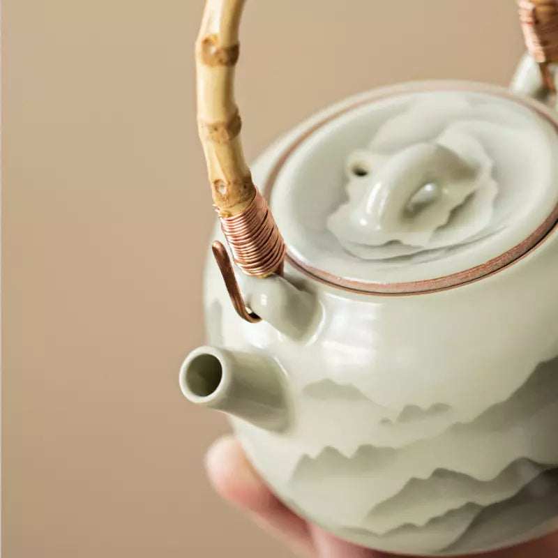 Mountain Bloom Crackle Glaze Teapot 120ml