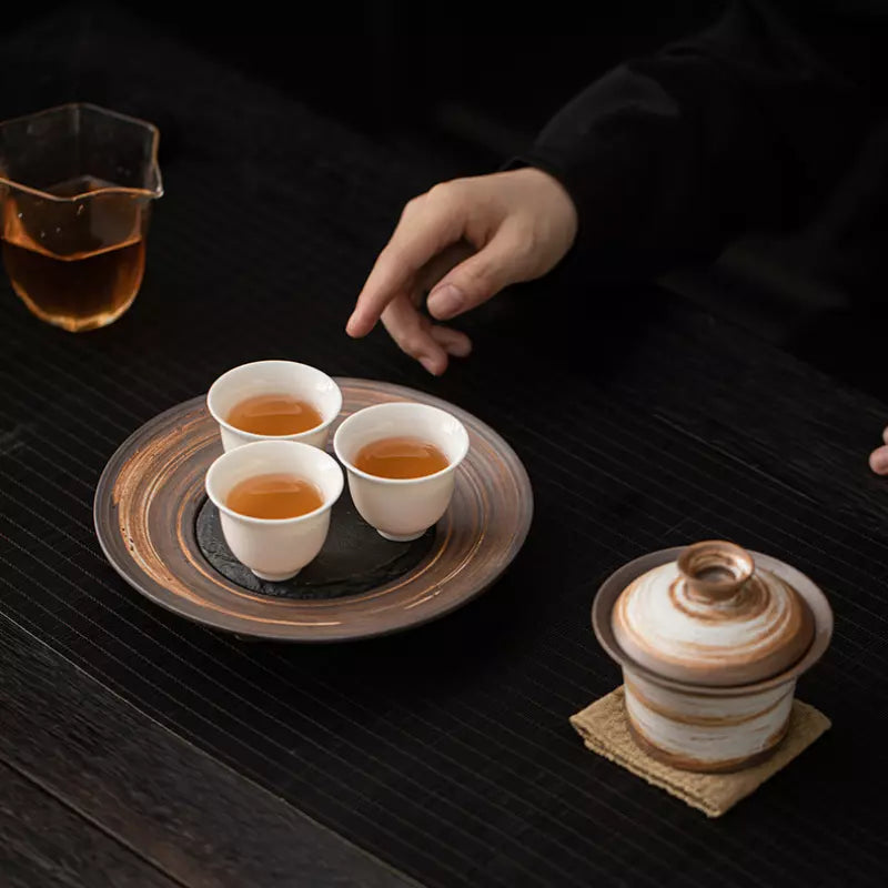 Jupiter Stoneware Gaiwan with Lid, 160ml