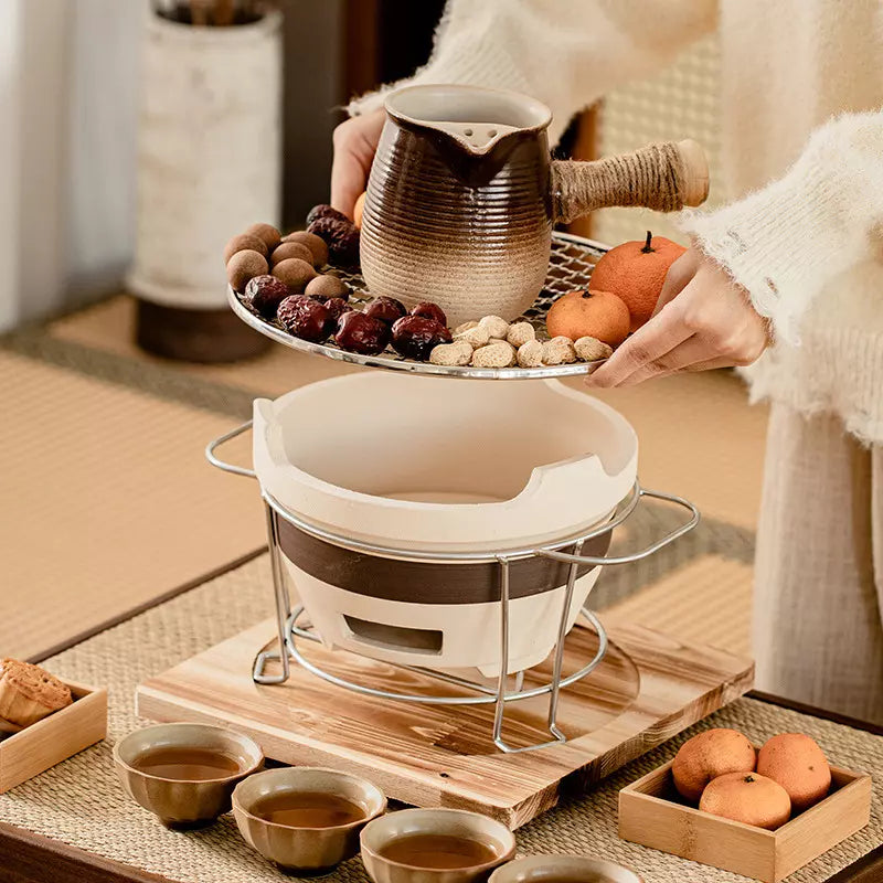 Clay Pot Tea Boiling Set with Travel Bag