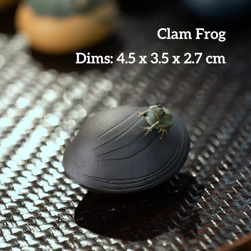 Zisha Water-Spraying Tea Pet-Clam Frog