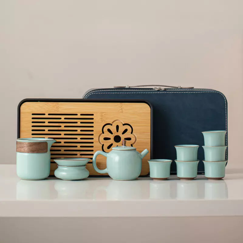 Portable Ru Yao Tea Set