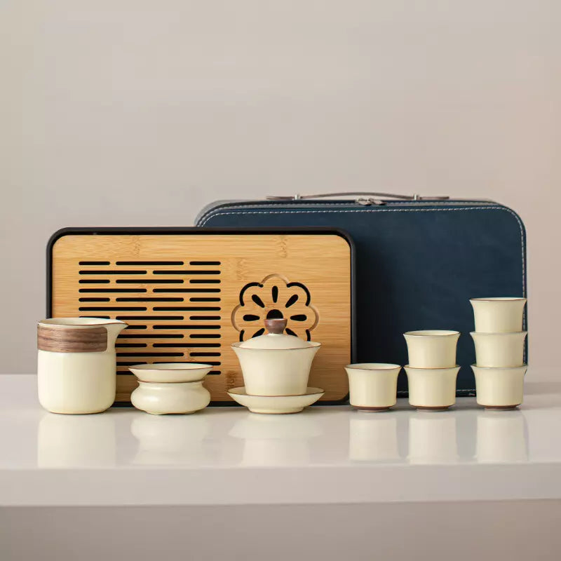 Portable Ru Yao Tea Set