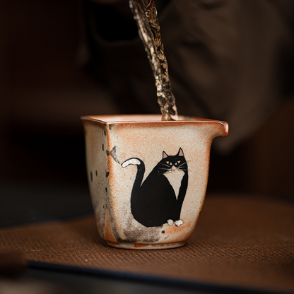 Wild Cat Silver Gilded Gongdao Cup, 160ml