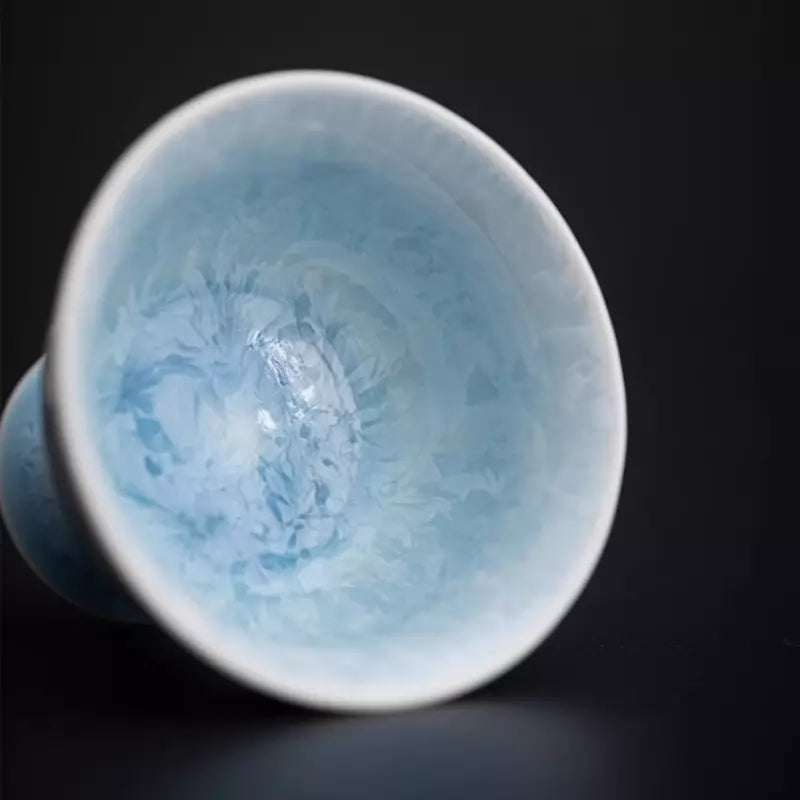 Blue Ice Crystalline Glaze 100ML Footed Cup