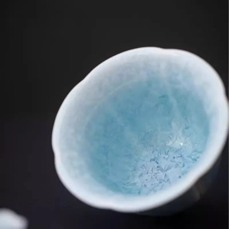 Blue Ice Crystalline Glaze 100ML Gaiwan