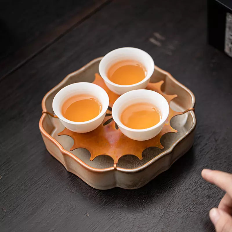 Shino Fired Teapot Tray