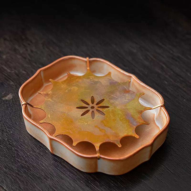 Shino Fired Teapot Tray